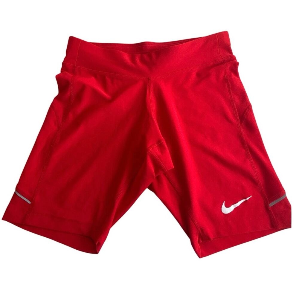 Nike Dri-FIT Compression Shorts XS Red Running Biker Training
